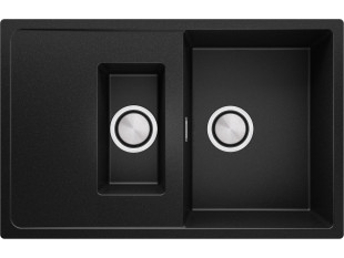 Lavello in granito nero Ibiza 780 Smart Duo 