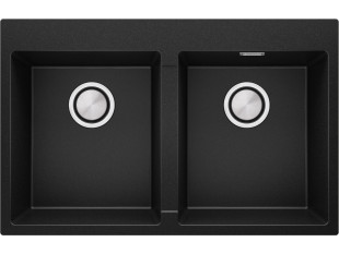 Lavello cucina 1 vasca senza gocciolatoio e con spazio per accessori e tagliere Oslo 60 Pocket + scolapiatti a rotazione
