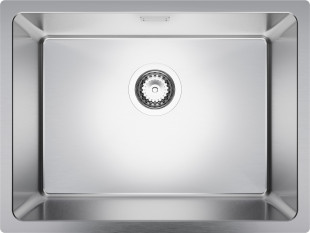 Lavello da cucina in acciaio a una vasca New York 60 Slim senza sgocciolatoio